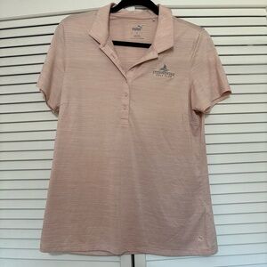 Puma Women's Light Pink Button Down Shirt